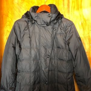 Larry Levine black trench coat